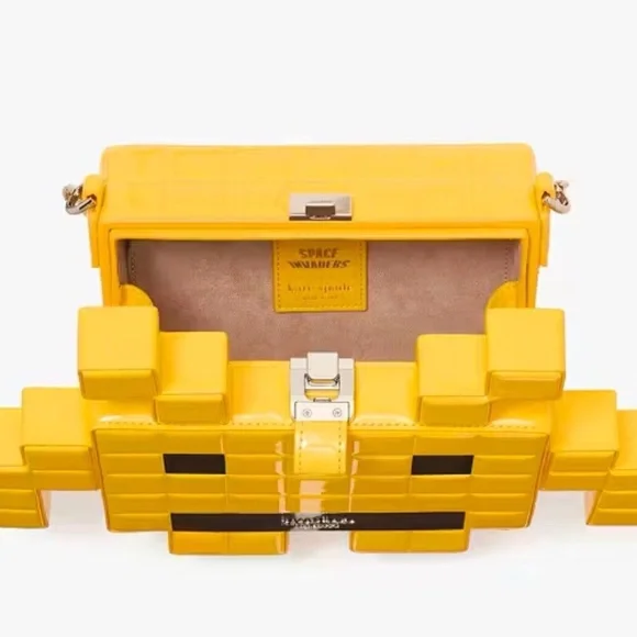 NWT! Kate Spade x Space Invaders Patent 3D Alien Crossbody Novelty Bag Purse - Picture 4 of 6